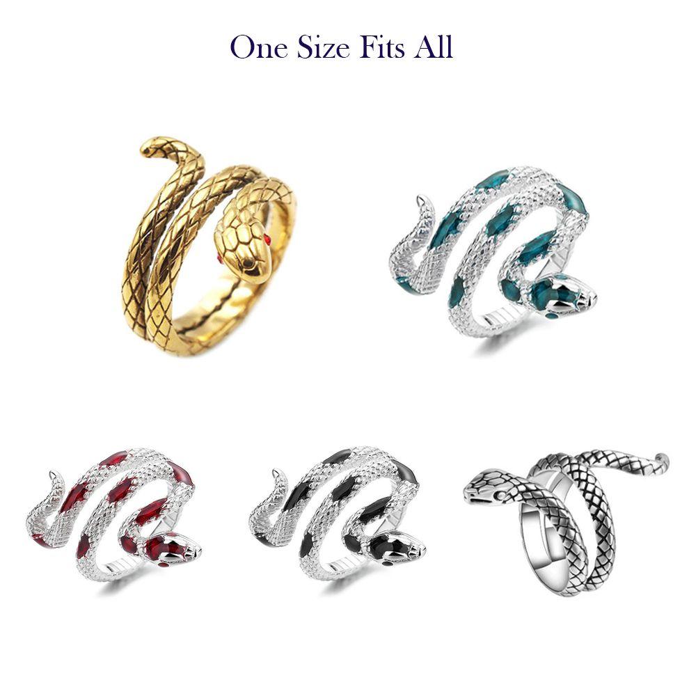 Gothic Snake Ring Adjustable Banquet Jewelry Niche Accessories Light Opening Ring