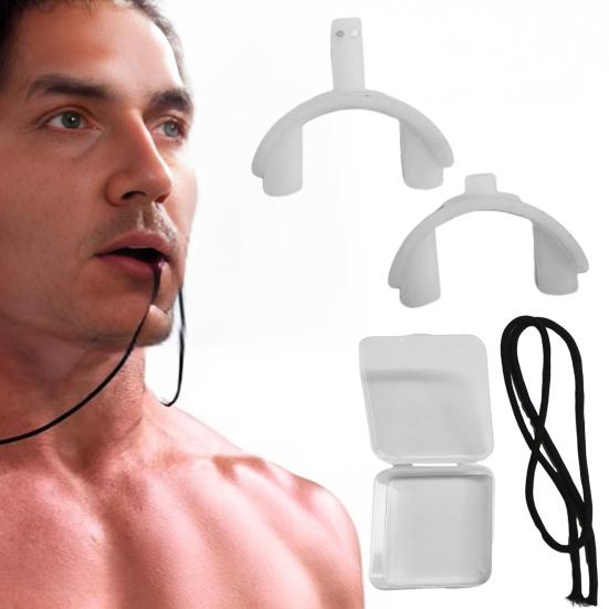 2 шт. антихраповый мундштук многоразовый мужской женский универсальный уменьшающий храп капа для рта лучший ночной сон антихраповое устройство