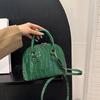 Mini Bag for Women  Portable Bag  Crocodile Pattern  Versatile Shoulder  Armpit Bag  New Fashion  Ladies