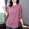 Woman Spring Autumn Style Blouses Shirts Lady Casual Long Sleeve Stand Collar Blusas Tops