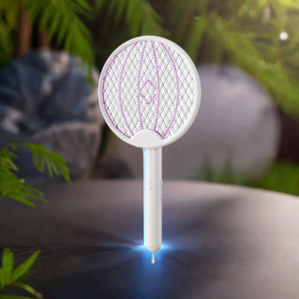 Foldable Electric Mosquito Swatter Rechargeable Fly Swatter Trap Bug Zapper  Dormitory