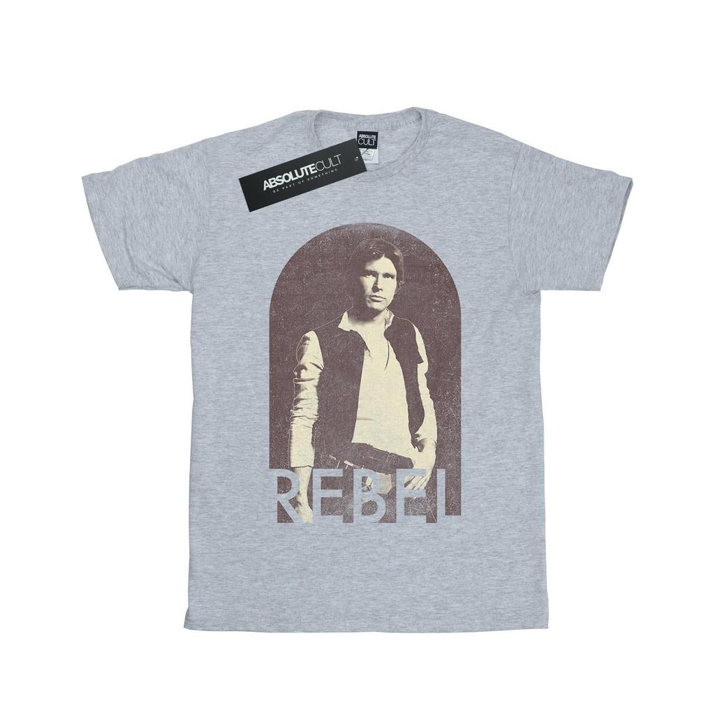 Star Wars Womens/Ladies Han Solo Rebel Cotton Boyfriend T-Shirt