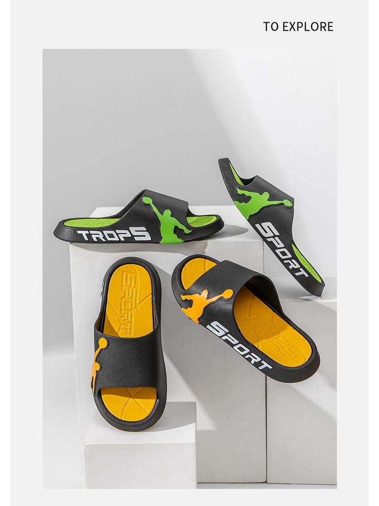 Летние шлепанцы с нескользящей подошвой для мальчиков - Модная обувь для дома и улицы
