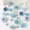 24Pcs 4.5cm Artificial Rose Mixed Silk Flower Head Bulk Craft Wreath Wedding Bridal Baby Shower Home Party Decor DIY Cake Decor