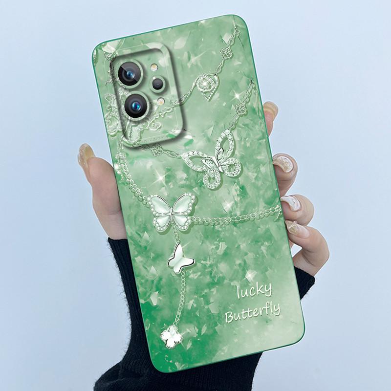 Case For Realme GT 2 Pro 5G RMX3301 Cover For OPPO Realme GT2 Pro Case Simplicity flower Soft Silicone Shockproof Phone Funda