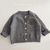 Children's Knitted Cardigan: Long-Sleeved Korean Style for Boys & Girls - Perfect for Spring & Autumn Outings