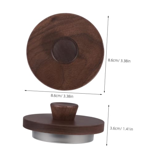 LABRIMP Nuts Wooden Cup Cover for Drinks, Coffee Mug Lid, Sealing Lid Button, Wooden Water Cup Lid, Mug Cover, Cup