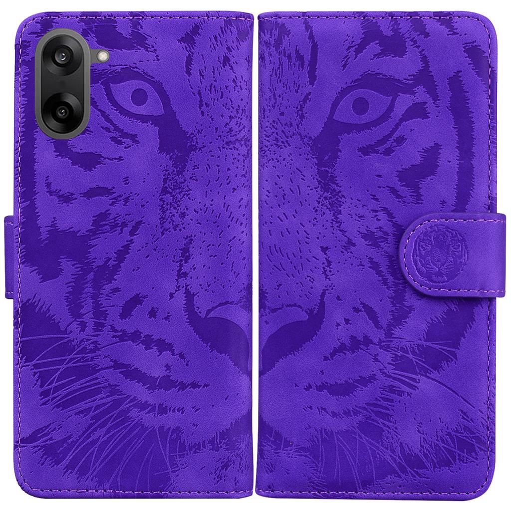 For OnePlus Nord CE5 5G Case Tiger Imprint Leather Wallet Phone Cover
