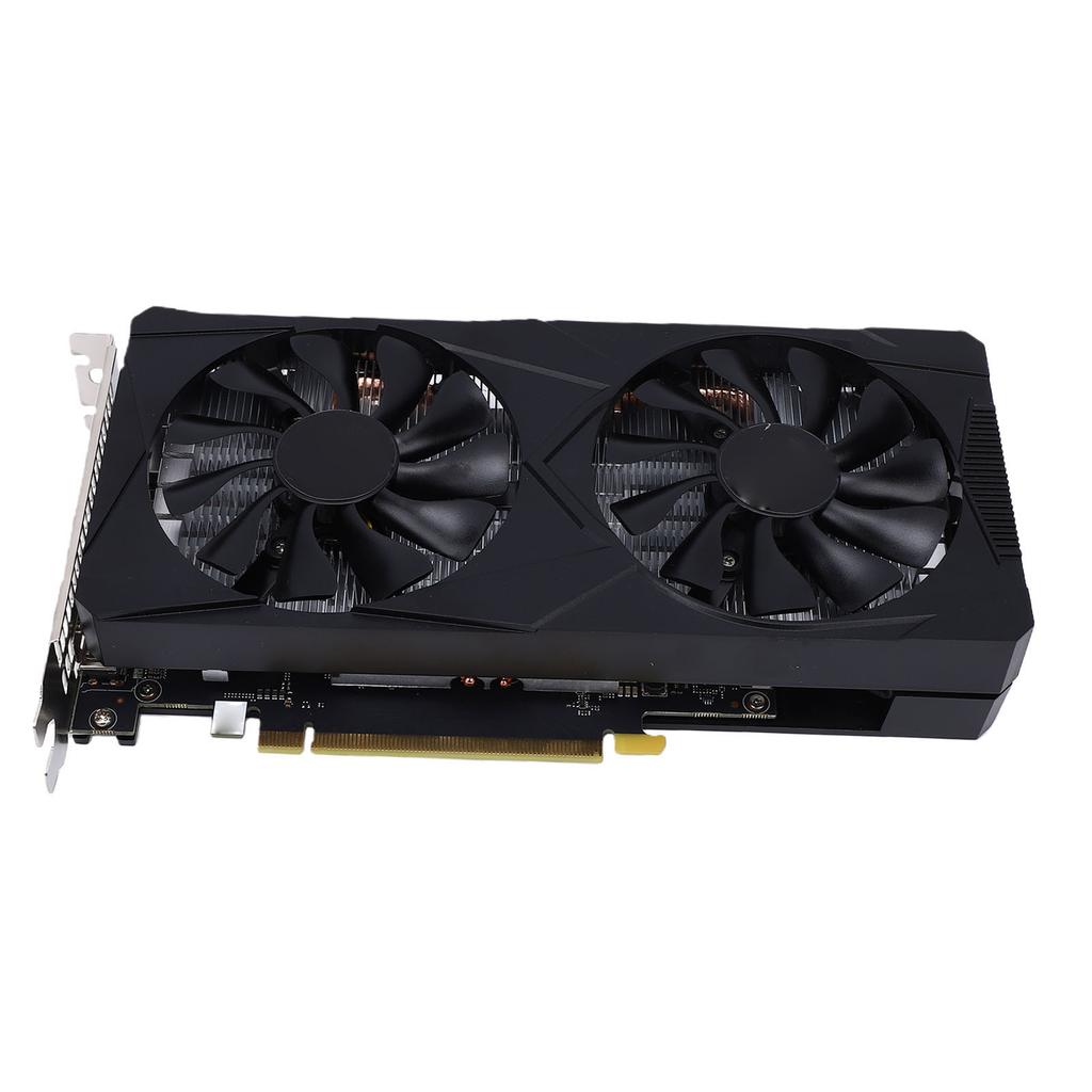 Игровая видеокарта для настольного компьютера 6 ГБ GDDR6 Дискретная видеокарта 192-битная Двойной вентилятор Поддержка 1080p 2K AAA Игры