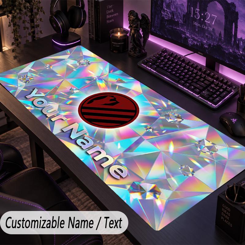 Custom Text Big Mousepad, Extended Desk Pad For Laptop Work GameAtletico Madrid FC