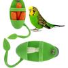 2Pcs Bird Feeding Cup Rack Plastic Cuttlebone Holder Stand Food Fruit Holder Bird Cage Accessories for Budgies Parakeet Cockatiel