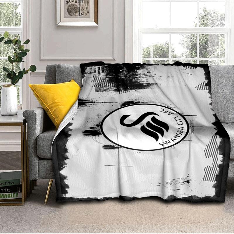 Football Club Emblem Printed Throws Blanket Soft Flannel Blankets for Couch Bed Gifts for Men Women Picnic blanket Christmas gifts