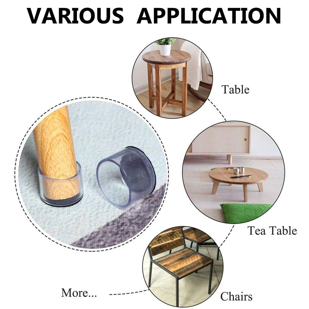 Table Socks Floor Protectors Furniture Feet Silicone Pads Chair Leg Caps Non-Slip Covers