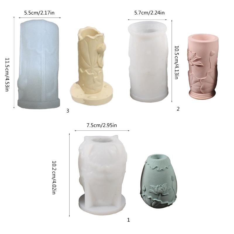Flower Vase Planter Mold High Temperature Resistant Silicone Mould for Home Decoration Crafting Jewelry Accessories