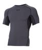 UA HeatGear Armour Короткий рукав Угольный Светло-серый Меланж MD / /