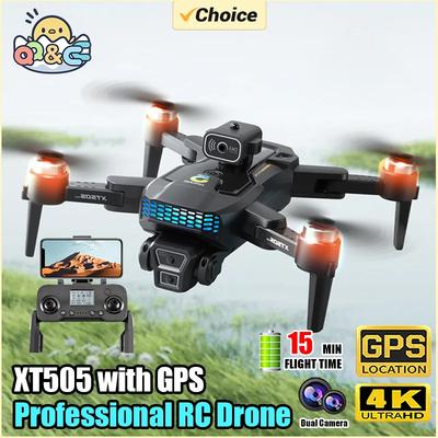 Новый GPS-дрон XT505 8K, профессиональный, с двумя камерами, 5G WIFI FPV, оптический поток, предотвращение препятствий, бесколлекторный двигатель, квадрокоптер, RC-дрон