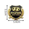 2Pcs Stylish Side Window Badge Stickers Auto Decor Decals For Hyundai Elantra Tucson IX35 Kona Santa Fe Sonata HH60