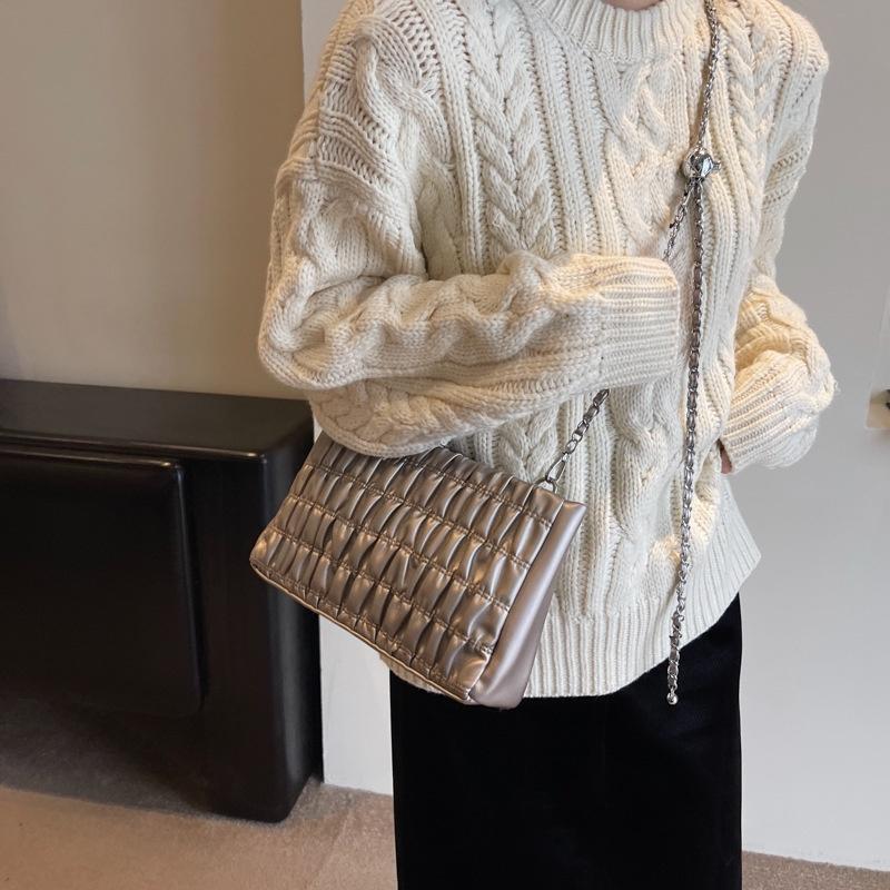 IELGY Женская сумка на плечо в клетку с пузырьками и диагональным пролетом