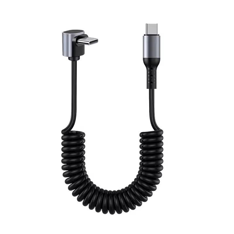 6A CarPlay Spring Retractable 6A кабель передачи данных для сверхбыстрой зарядки, совместимый с устройствами Huawei и Apple 14.