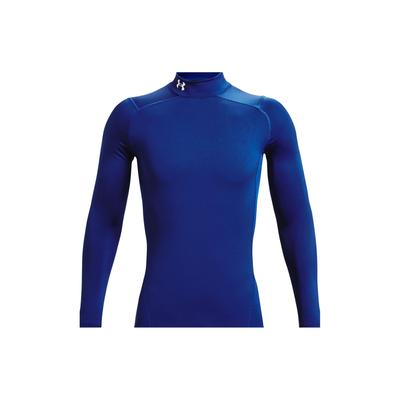 Мужская футболка с длинным рукавом и воротником-стойкой ColdGear® Solid, топы, синий 1366072-400