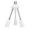 Durable E27 LED Lamp White Base Adjustable Rotary Light Bulb Socket Holder Adapter Converter Easy To Use for Home Hotel