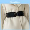Шикарный черный эластичный пояс для женщин, универсальный пояс-корсет из искусственной кожи, стиль платья