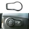 For Jeep Compass 2017 2018- ABS Plastic Car Door Sound Speaker Audio Ring Cover Carbon Fiber Water Cup Holder Frame Trim