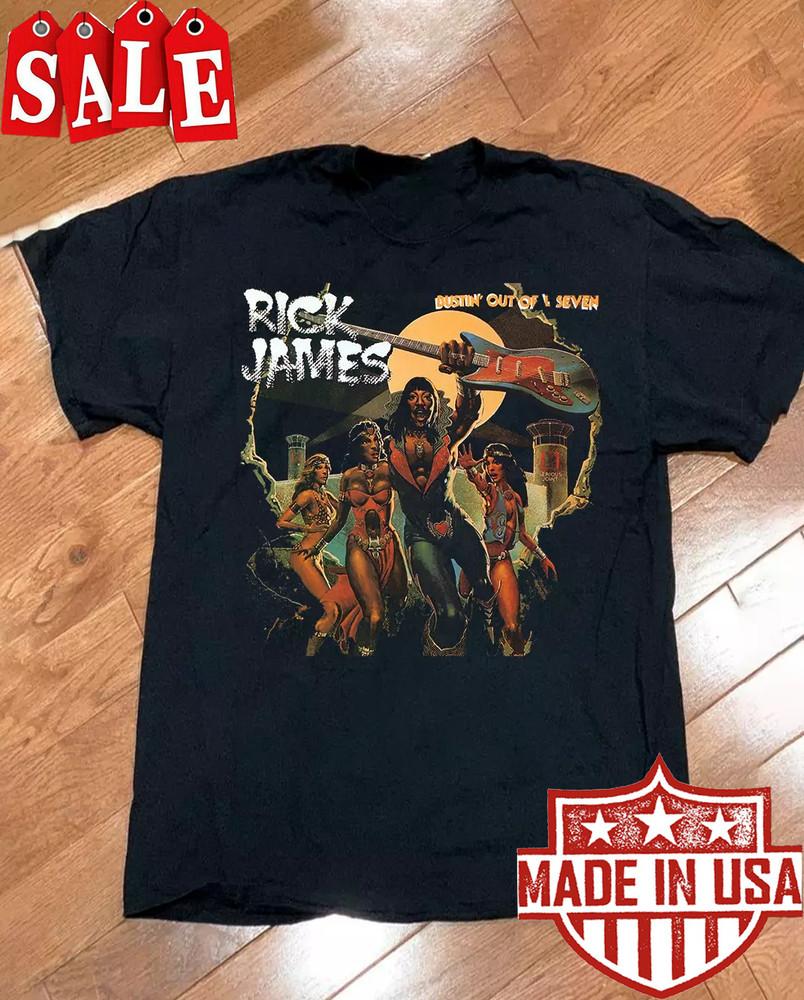 Rick James Albums Dustin' Out Of L Seven Tee Unisex Shirt All Size Unisex T-Shirt