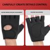 1 пара полупальцевых нескользящих высокоэластичных впитывающих пот дышащих спортивных перчаток для рук, подходящих для езды на велосипеде, рыбалки и других видов спорта