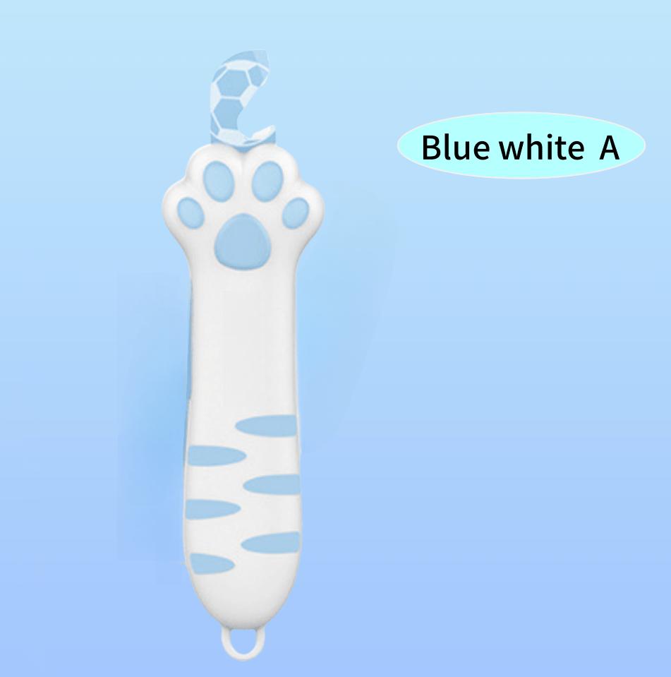 1pc Cat Paw Design Multifunctional Can, Bottle, Box Cutter Knife , Heavy Duty with Handle , Lock, Automatic Opening Mechanism
