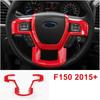 For Ford F150 2015-2019 Accessorie Car Interior Steering Wheel Panel Cover Case Frame Decoration