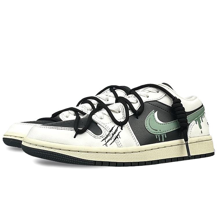 Jordan Air Jordan 1 Устойчивые к истиранию Дышащие Устойчивые к истиранию Дышащие Низкие Винтажные Баскетбольные Кроссовки Унисекс DC0774-001(Команда40-)