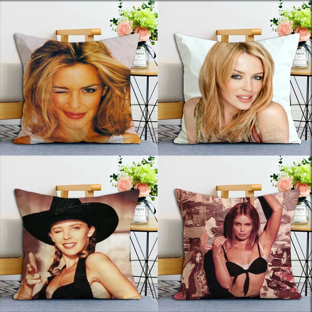 KKylie Minogue Singer World Various Sizes Square Pillow Case For Car Home Bedchamber Decor