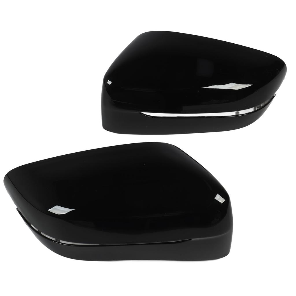 2 шт. Крышка зеркала заднего вида 51167422719 глянцевая черная крышка бокового зеркала для 5 серии 6 серии