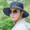 Men Riding Sunshade Big Brim Outdoor Sunscreen Sun Hat Bucket Hats Beach Hiking Fashion Summer Fisherman Hat,Sun Protection Hat