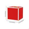 Lucky Draw Box Voting Donation for Annual Meeting Fundraising 25x25x25cm All Red