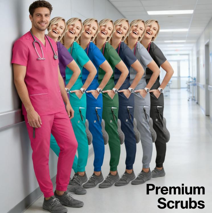 Slim Fit Униформа для медсестер Медицинские халаты Комплекты Женские халаты Топы Брюки Больницы Врачи Одежда Стоматологическая клиника Лаборатория Салон Рабочая одежда