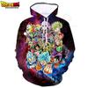 Sweatshirt Kids Hoodie 3D Print Boys Girls Cartoon Sudadera Tops Super Saiyan Clothes