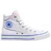 Converse Chuck Taylor All Star Удобные Универсальные Высокие Кеды из Канваса Женские Кроссовки Розовые Белые 168187F