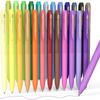 Four Candies Pastel Color Gel Ballpoint Knock Function Pens, 0.7mm, 24-Piece Set,