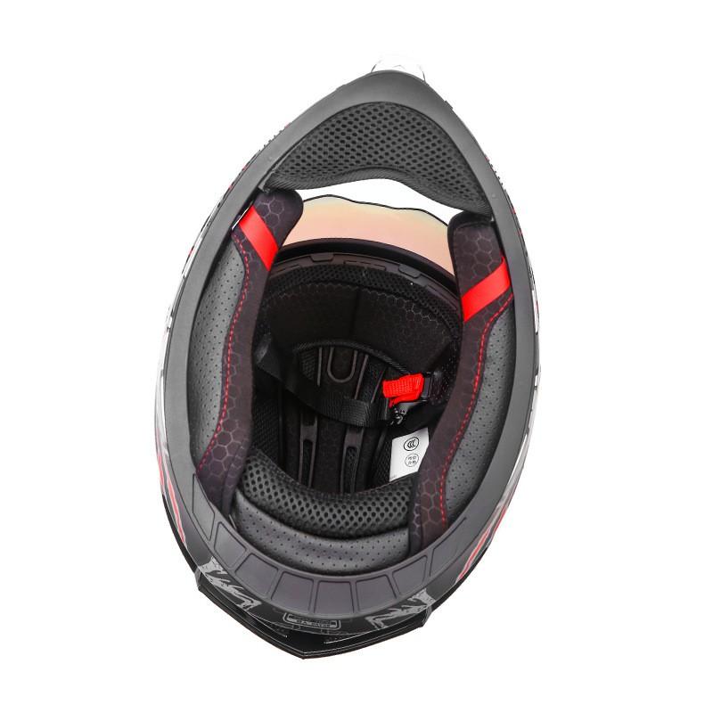 Full Face Motorcycle Helmet Men Women DOT 3C Certified ABS Riding Gear Scooter ATV Universal Fit