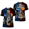Good-looking Templar 3DT shirt printing clothing Harajuku short-sleeved best-selling summer new arrival new