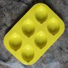 6 Holes Reusable Silicone Cake Mold Lemon Chestnut Shape Heat Resistant Baking Tool for Mousse Pudding Pastry DIY Gift