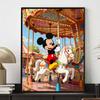 Disney Diamond Painting Kit DIY Round Mickey Carousel Home Wall Decor Adult Handmade Gift