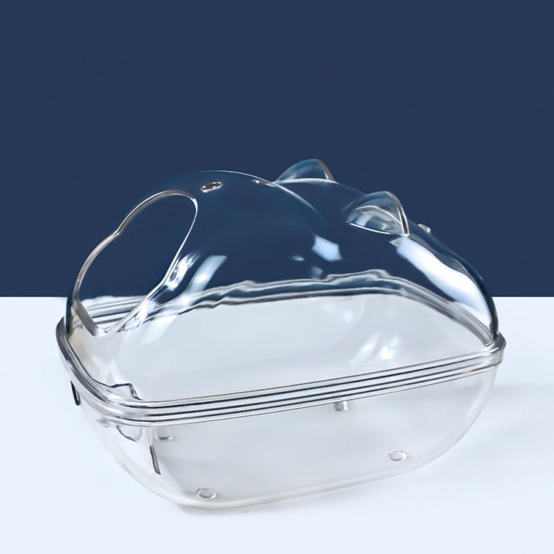 Пластиковый прозрачный песочный контейнер для ванной комнаты с песком для хомяка, туалетная ванна для хомяка, шиншиллы