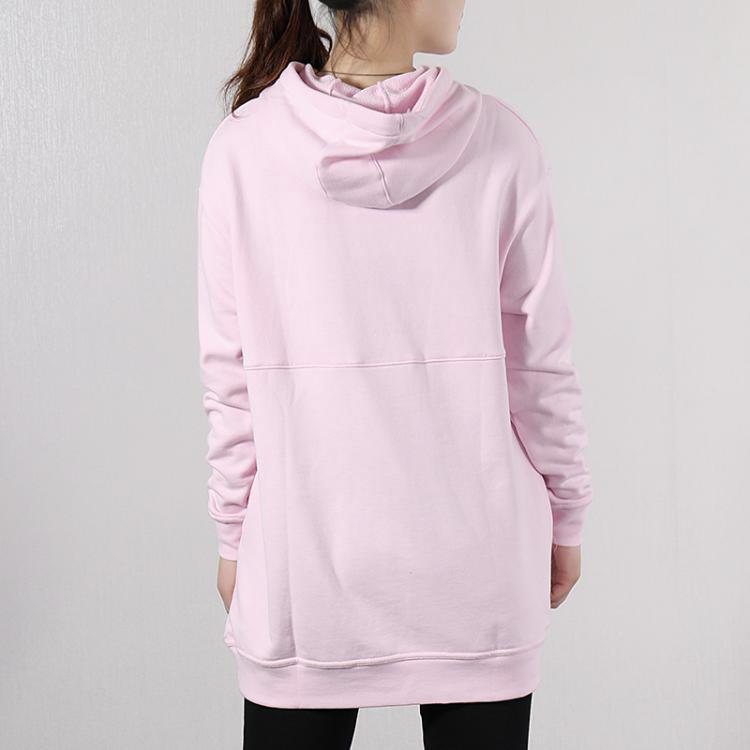 Nike Толстовки Женские Розовые С Капюшоном Средней Посадки Обычные AV8291-663