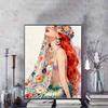 Disney 5D DIY Diamond Painting Ariel Watercolor Illustration, Embroidery Mosaic Cross Stitch Home Decor Gifts  Crafts