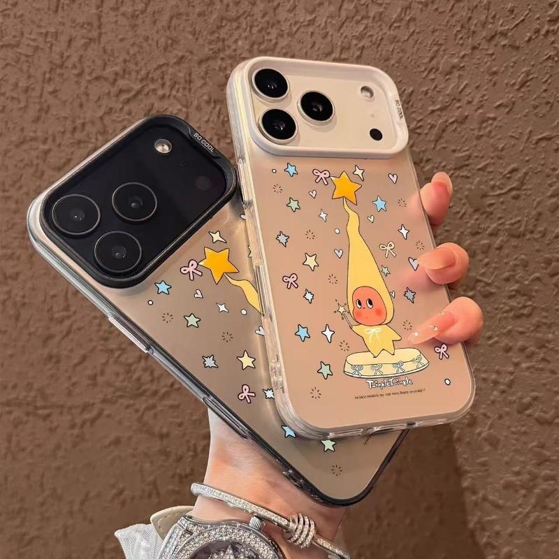 Матовая Жесткая Защитная Чехол-Накладка С Узором Звезды Для Apple Iphone
