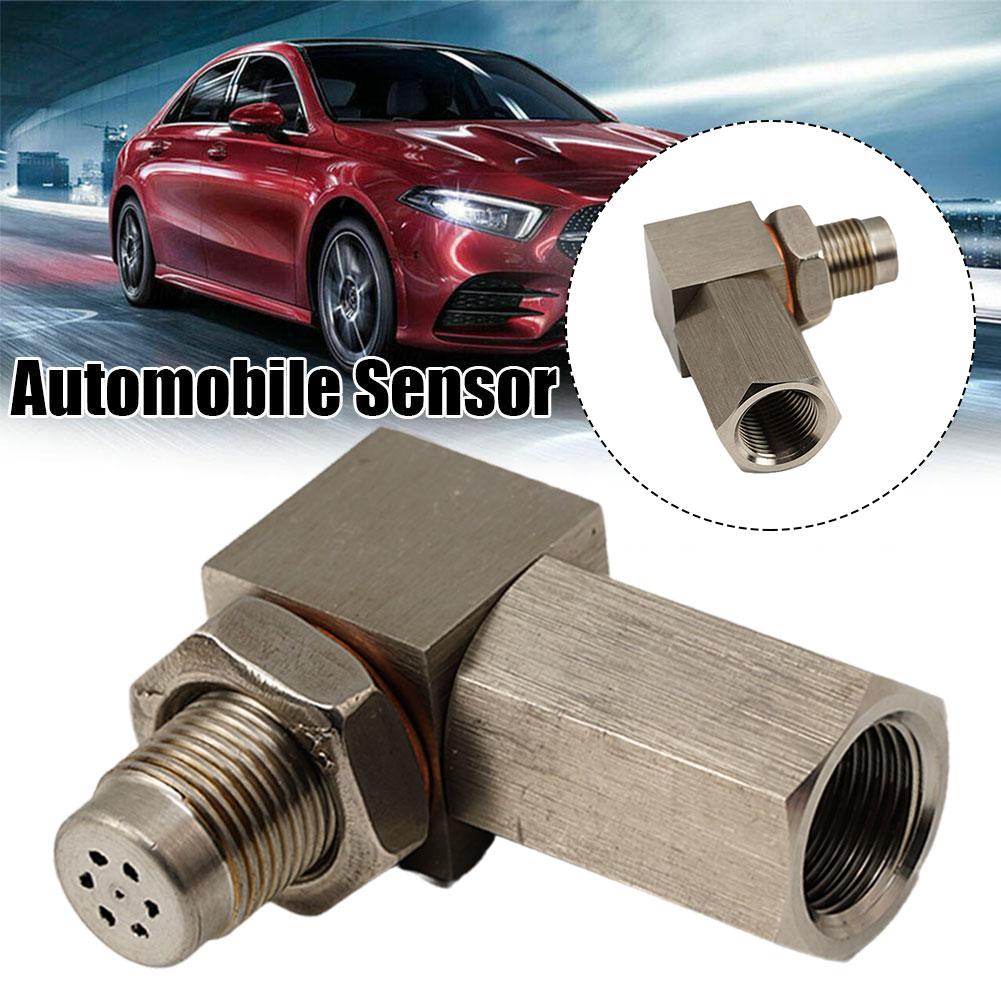 90 Degree 02 Bung Extension Oxygen Sensor Extender Converter O2 Catalytic Universal Oxygen Spacer Sensor J2H4