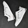 Обувь для скейтборда из натуральной кожи, мужские кроссовки, удобная обувь класса люкс, повседневная обувь ручной работы, мужские классические белые туфли класса люкс